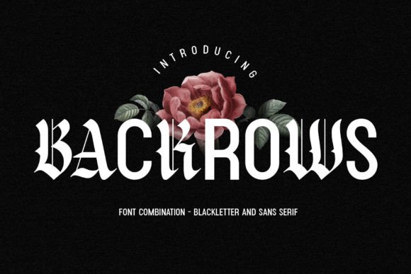 Backrows: A Display Font That Makes Your Headlines Unmissable
