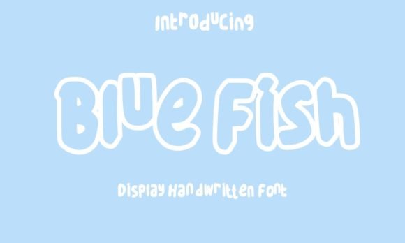 Blue Fish: A Playful Display Font for Handmade Joy