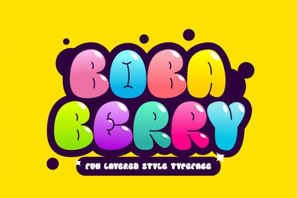 Boba Berry: A Playful 3D Balloon Display Font for Brand Moments