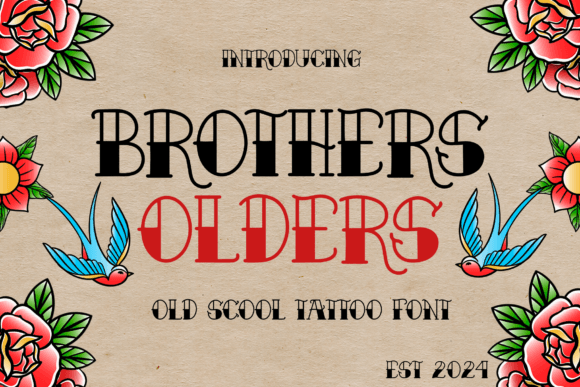Brothers Olders: A Vintage Font for Editorial Design