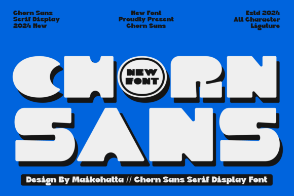 Chorn: A Joyful Sans Serif Display Font for Editorial Design