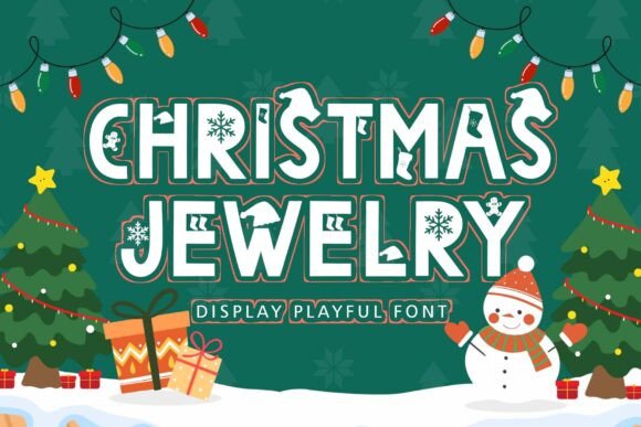 Christmas Jewelry: A Charming Display Font for Heartfelt Branding