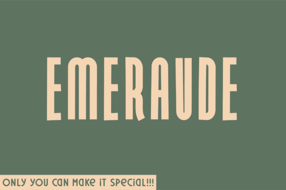 Emeraude: A Hard-Edged Sans Serif Font for Bold Web Design