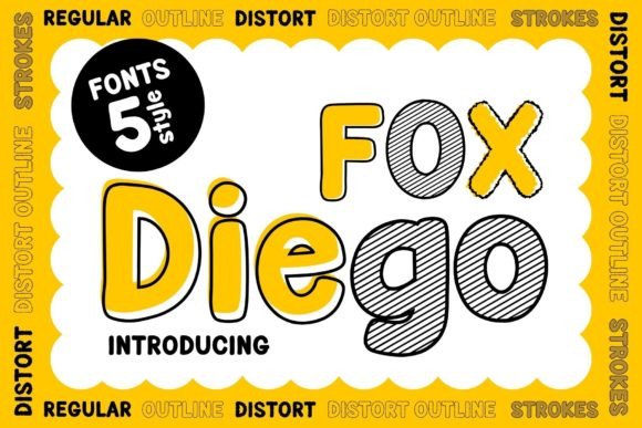 Fox Diego Font: A Playful Display Typeface for Creative Brands