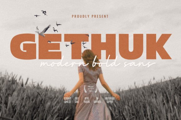 Gethuk: A Modern Bold Sans Serif Typeface That Demands Attention