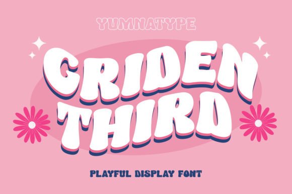 Griden Third: A Bold Display Font for Handmade Labels & Printables