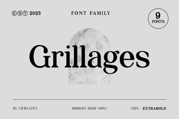 Grillages: A Modern Serif Font for Elegant Web Design