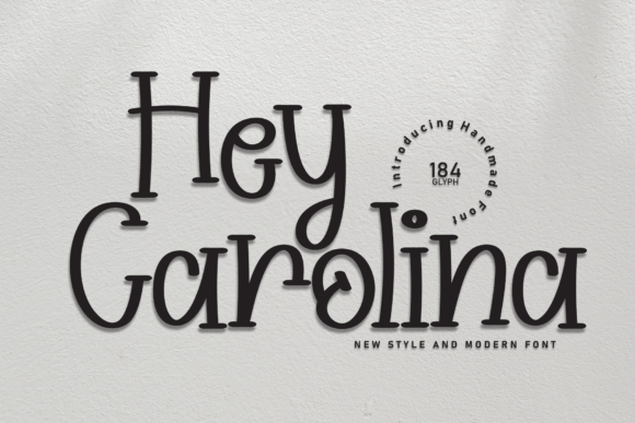 Hey Carolina: A Handwritten Display Font for Web Designers