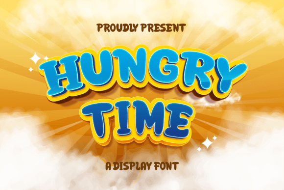Hungry Time Font: A Playful Display Typeface for Kid-Friendly Branding