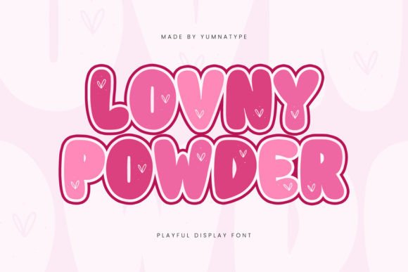 Lovny Powder: A Charming Display Font for Small Business Branding