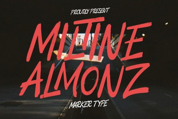 Miltine Almonz: A Bold Display Font for Authentic Branding