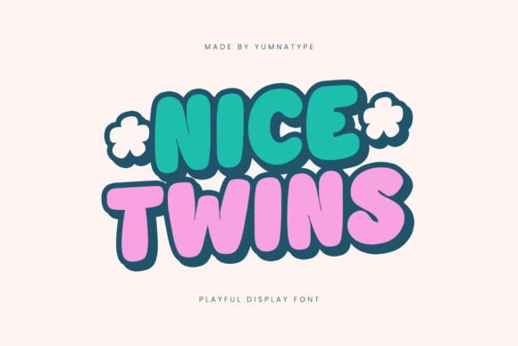 Nice Twins Display Font for Small Business Branding