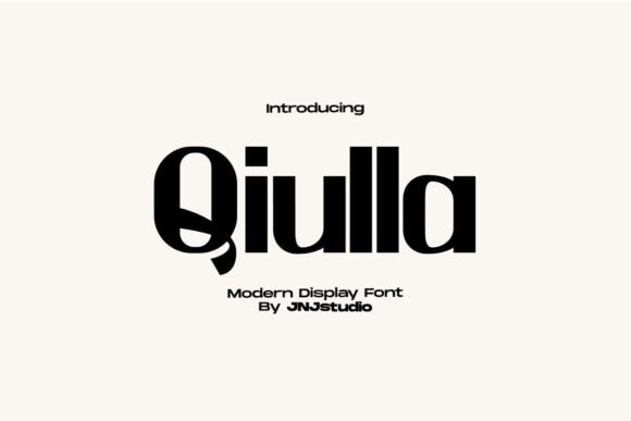 Qiulla: A Bold Sans Serif Display Font for Impactful Design