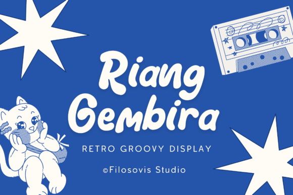 Riang Gembira: A Vintage Display Font for Editorial Charm