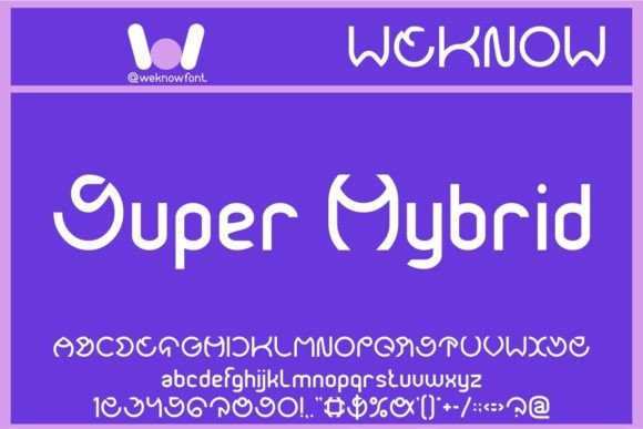 Super Hybrid: A Futuristic Display Font for Digital Brands
