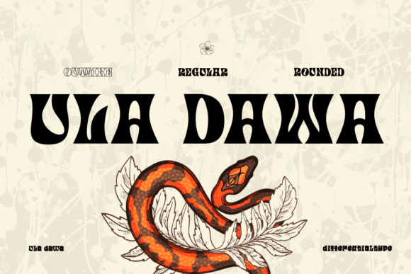 Ula Dawa: A Display Font That Earns Its Space
