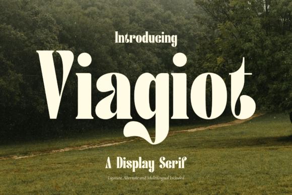 Viagiot: A Stylish Display Serif Font for Modern Brands